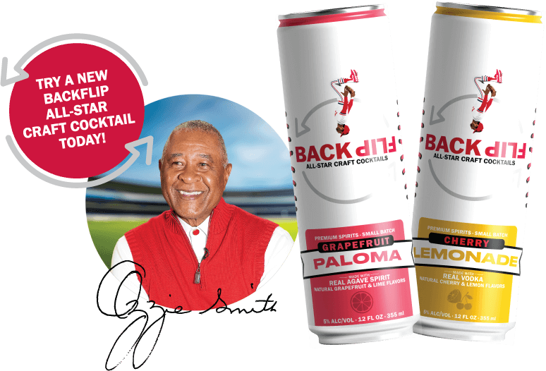 BackFlip All-Star Craft Cocktails the Grapefruit Paloma and Cherry Lemonade by Ozzie Smith